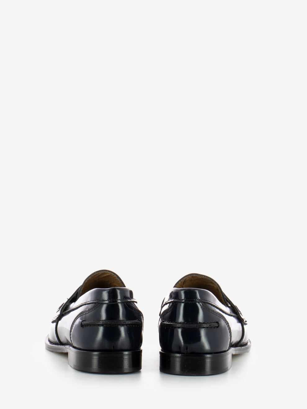 Mocassino penny abrasivato blu