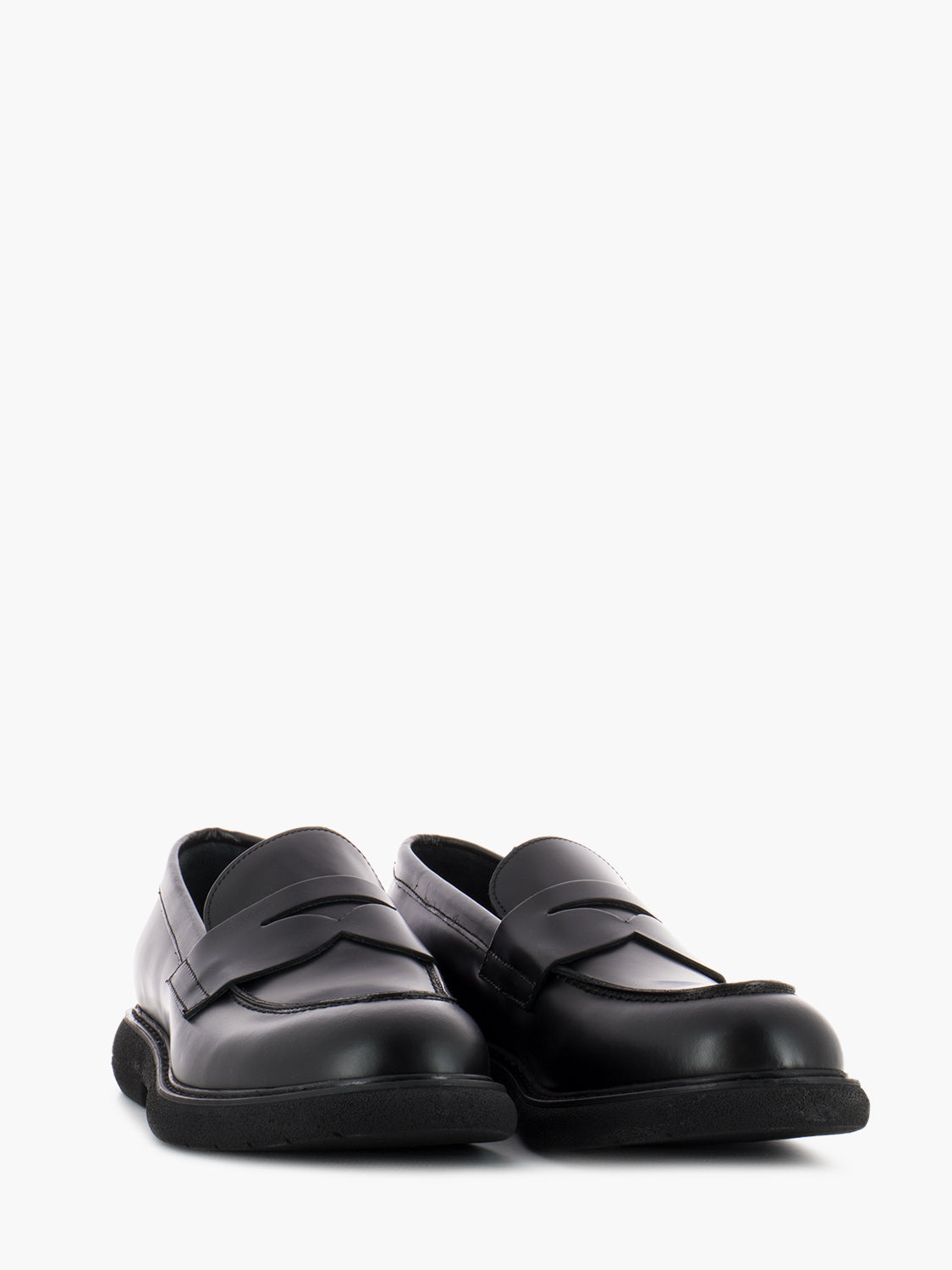 Mocassino polish in pelle nero