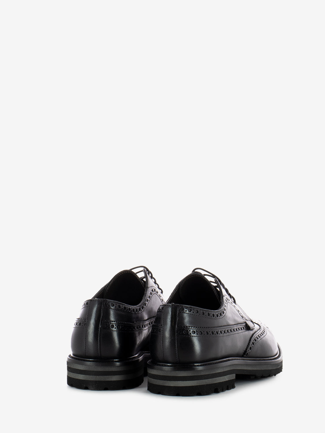 Oxford carro armato in pelle nera