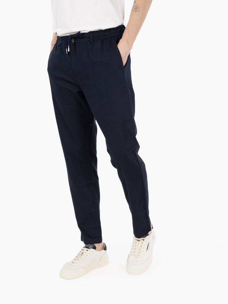 STIMM - Pantalone con coulisse navy