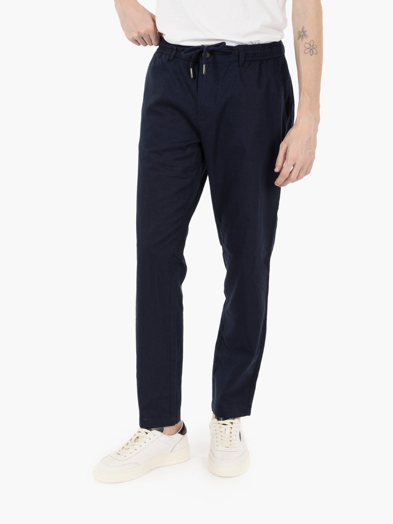 STIMM - Pantalone con coulisse navy