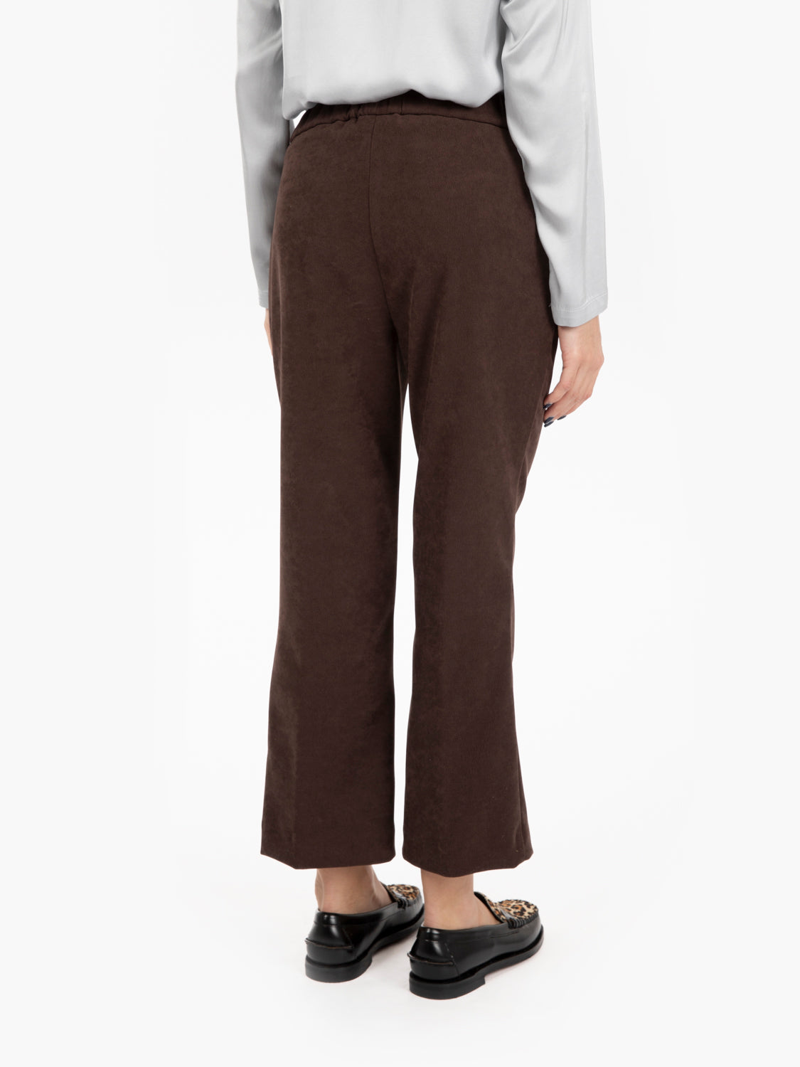 Pantalone Cusano a trombetta marrone caffè