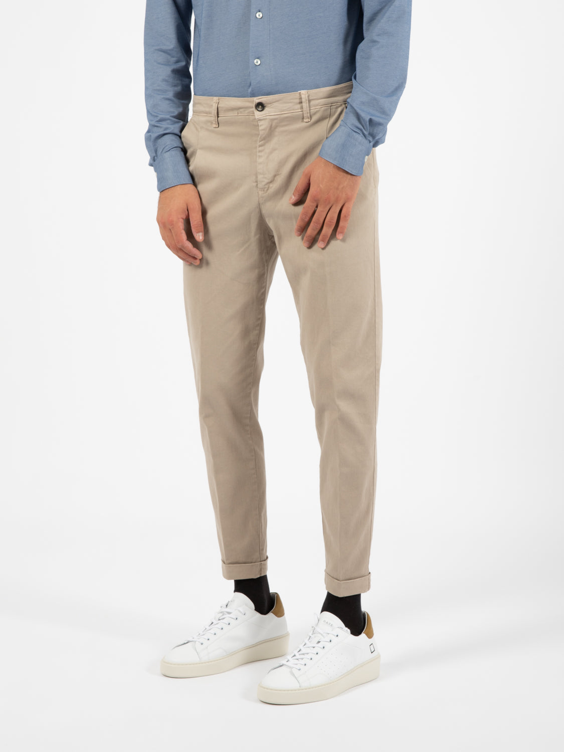 Pantalone gabardina beige