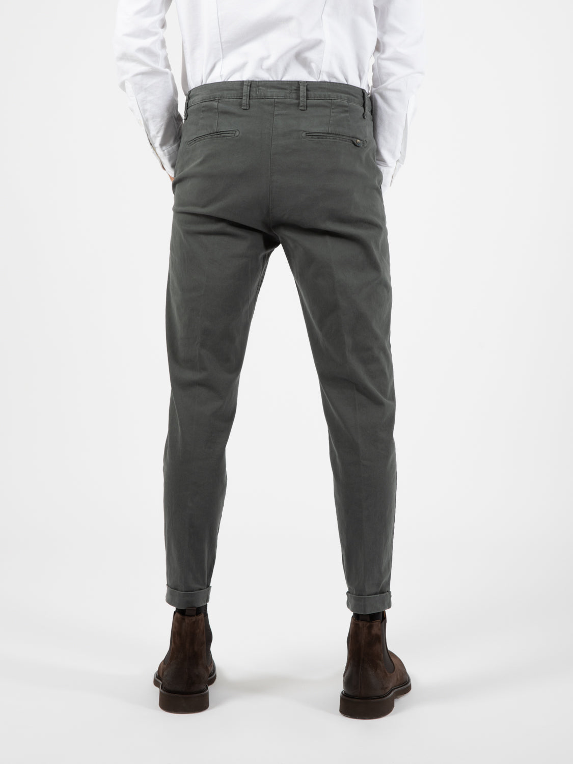 Pantalone gabardina grigio