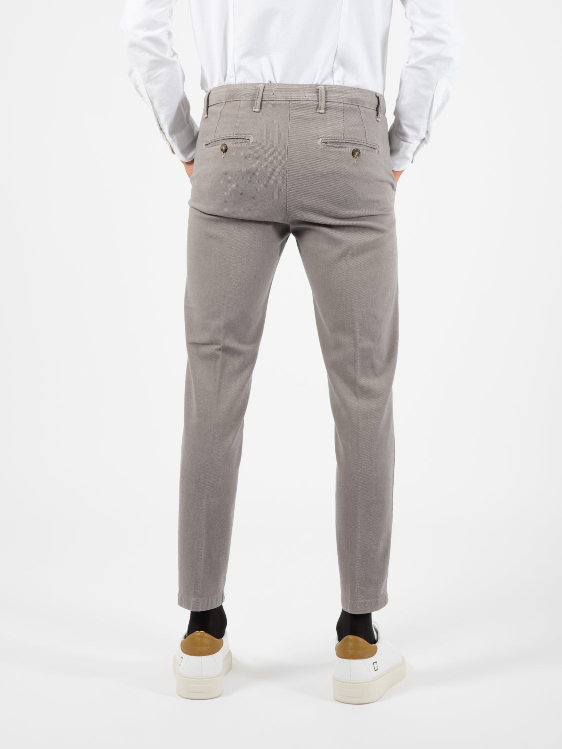Pantalone operato grigio militare