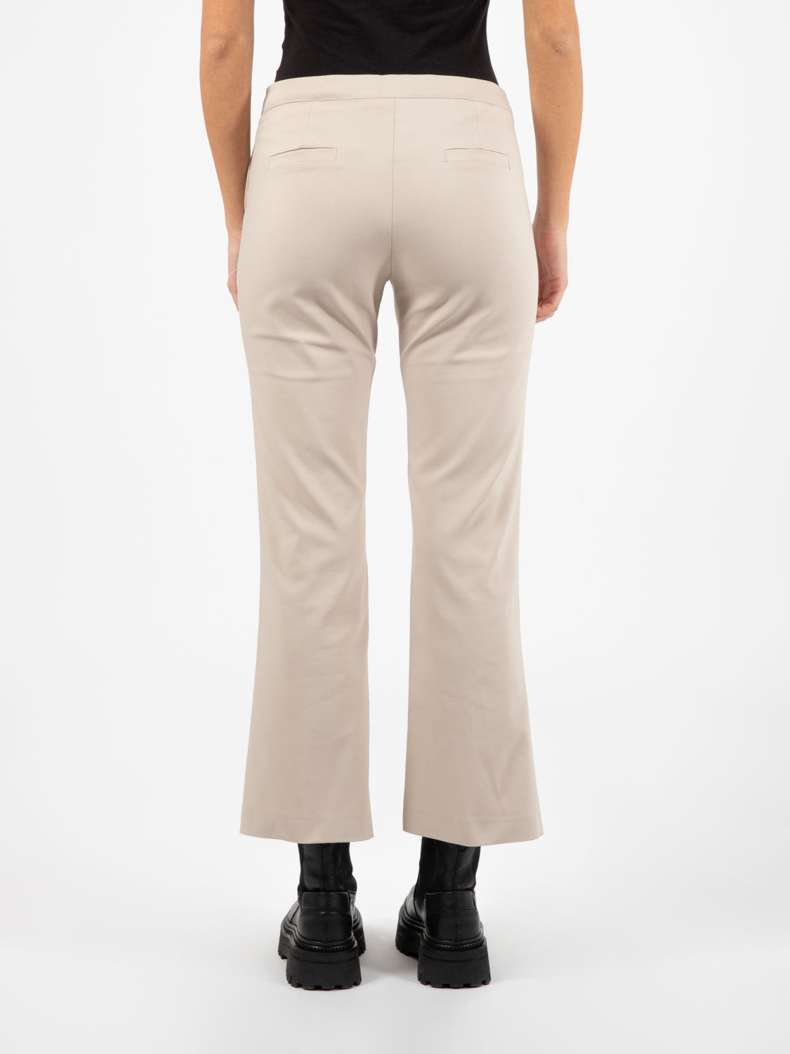 Beige trumpet pants