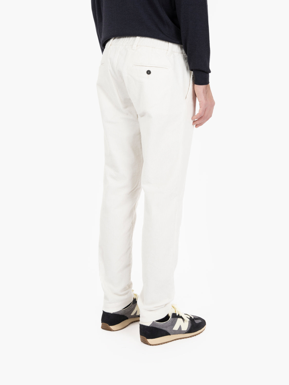 Abel white corduroy trousers