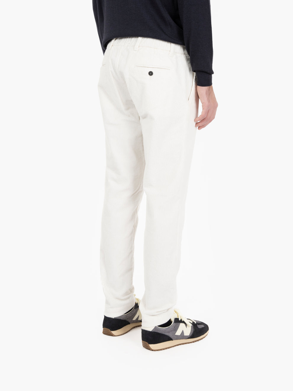 Abel white corduroy trousers