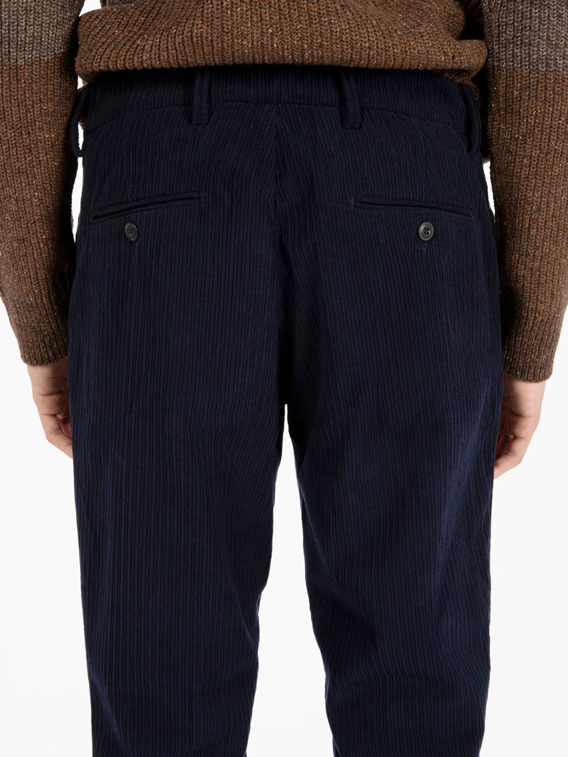 Pantaloni Abel in velluto a coste blu