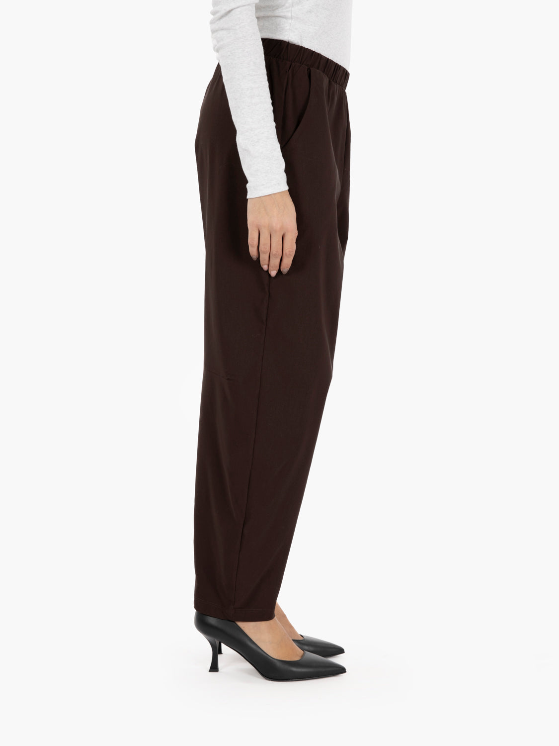 Pantaloni baloon cioccolato