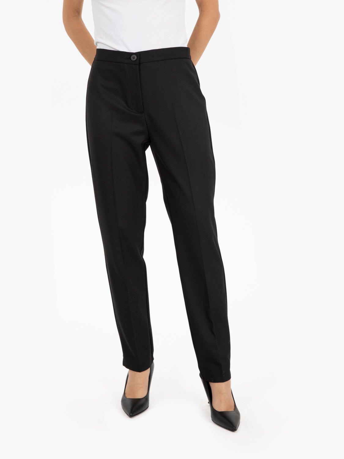Pantaloni Casale slim fit nero