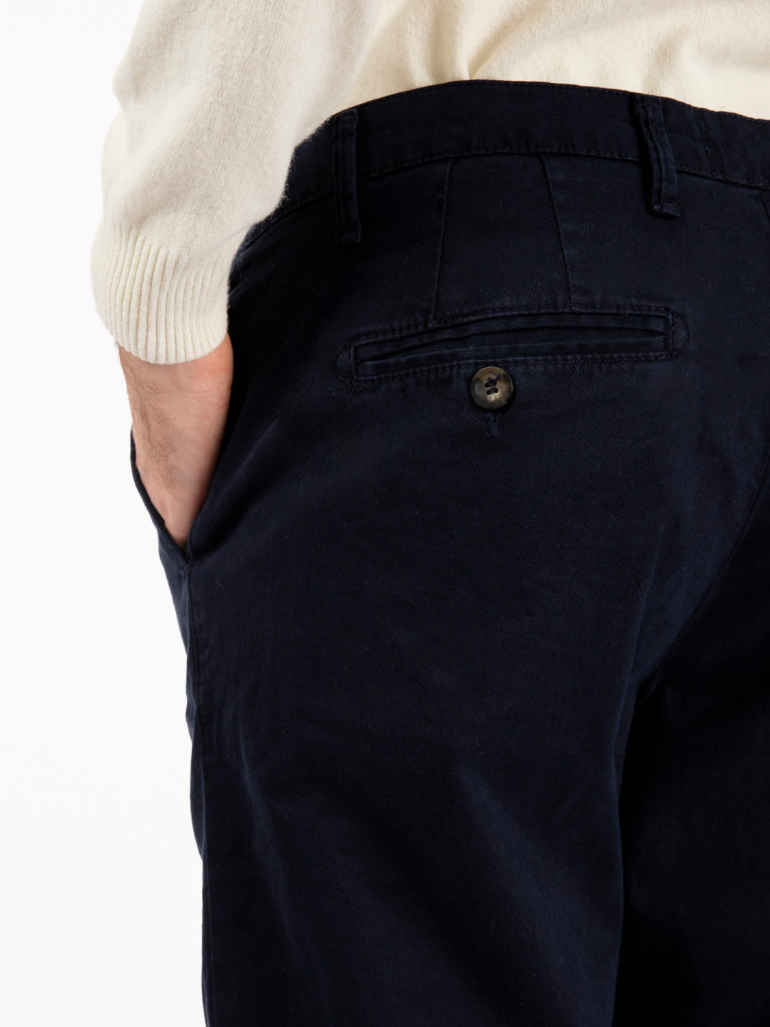 Pantaloni Cellena chino in cotone blu