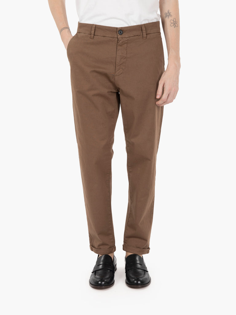 STIMM - Pantaloni chino impac tabacco