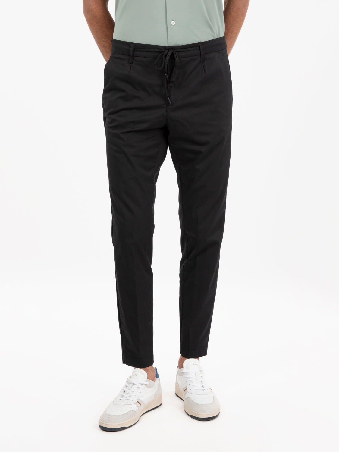Pantaloni con coulisse neri