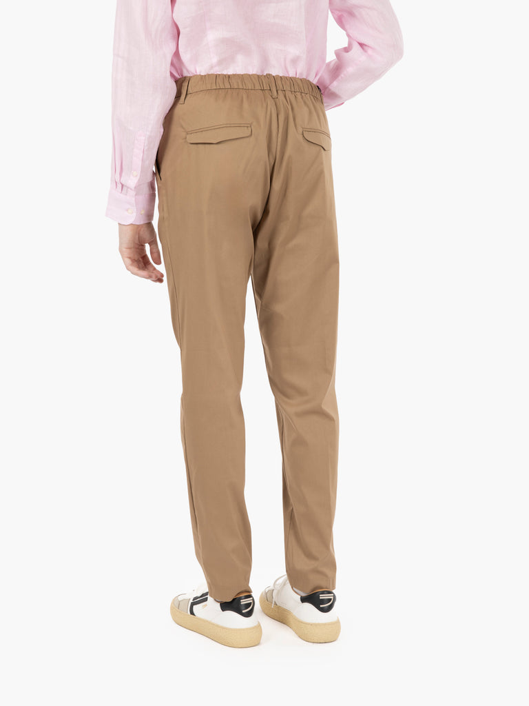 STIMM - Pantaloni con coulisse tabacco