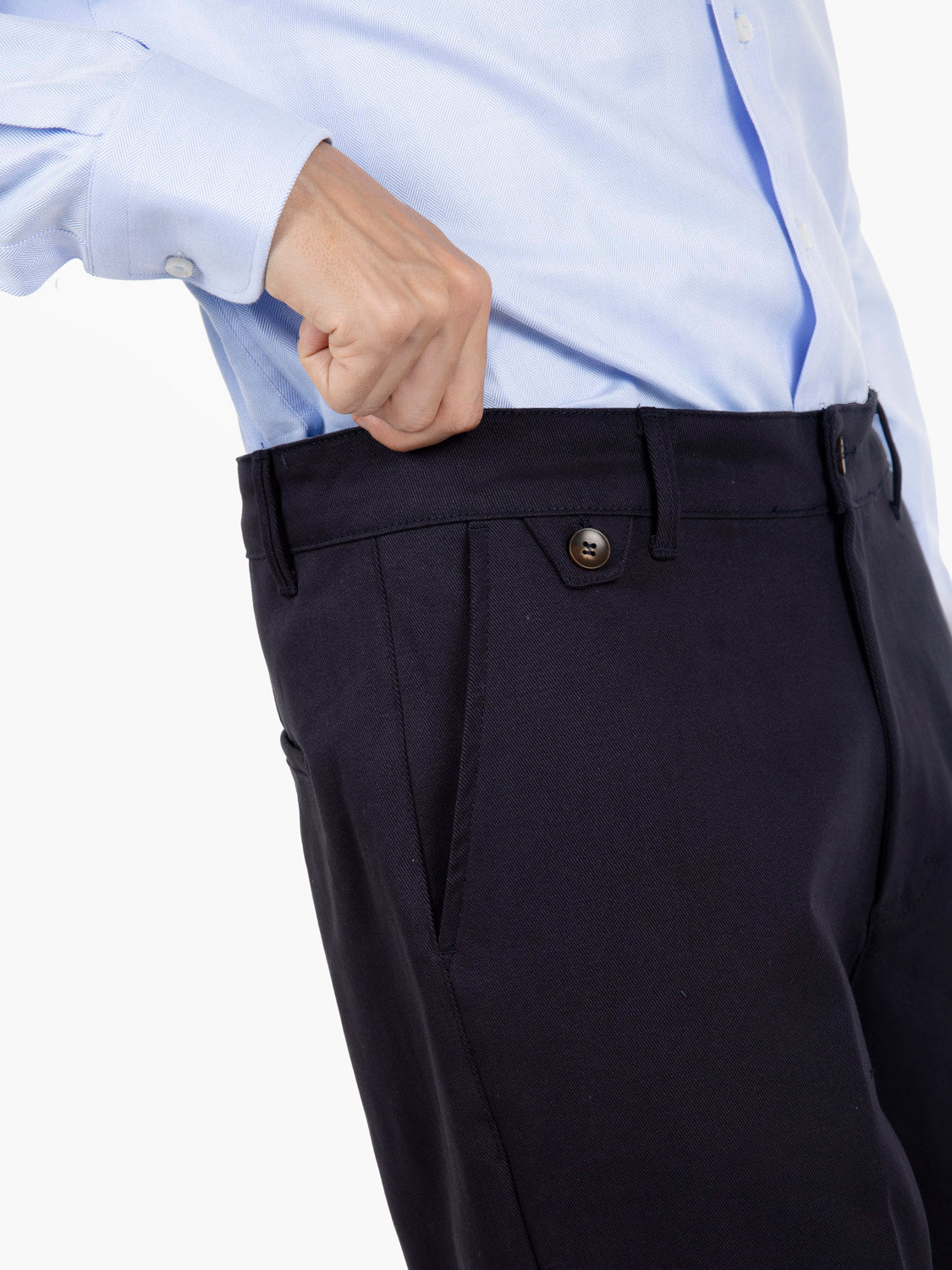 Pantaloni dritto blu