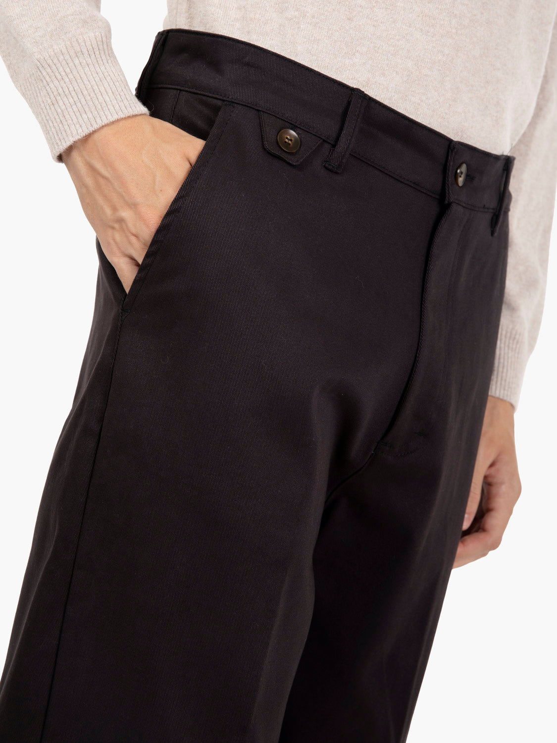 Pantaloni dritto nero