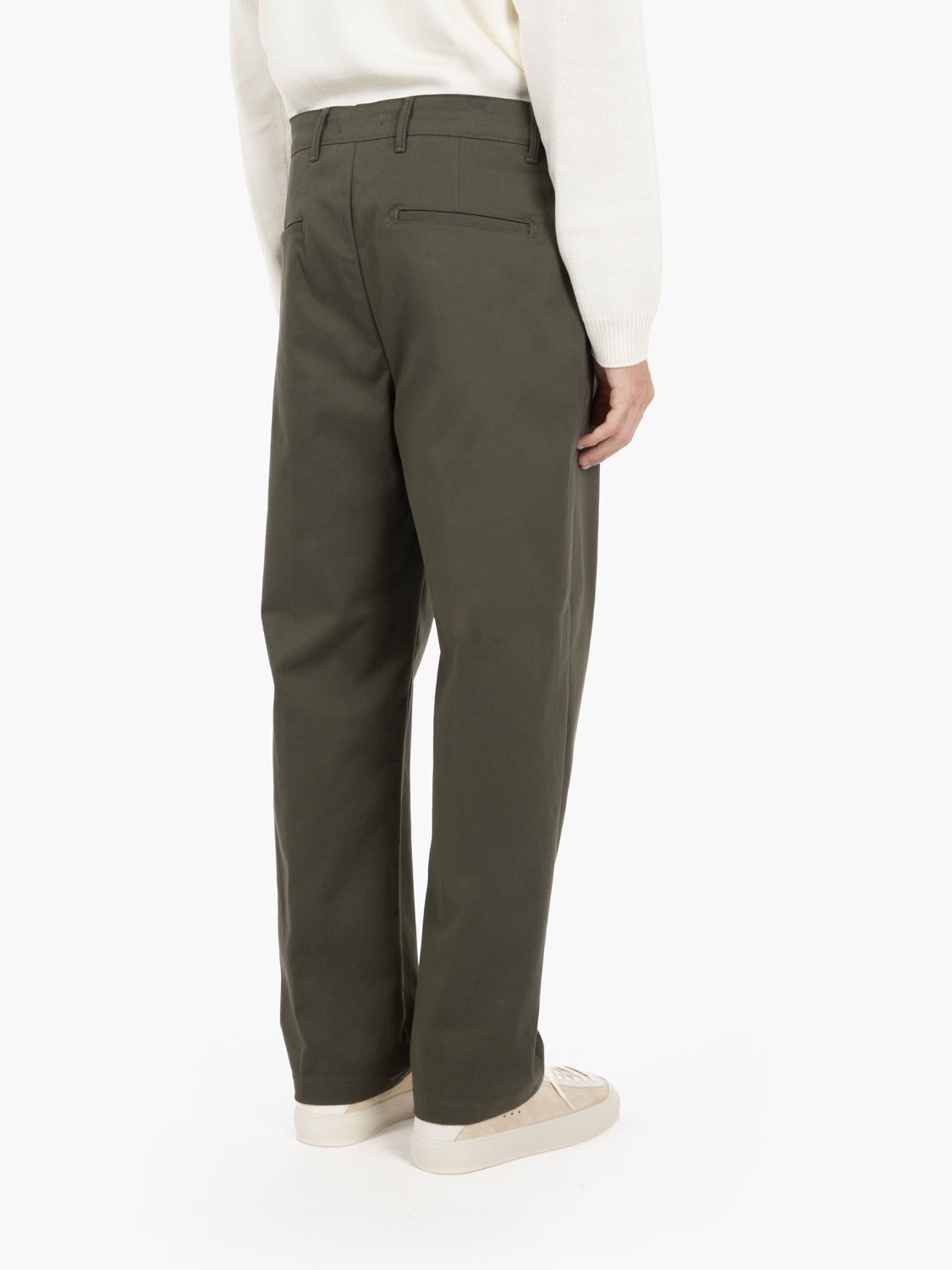 Pantaloni dritto verde