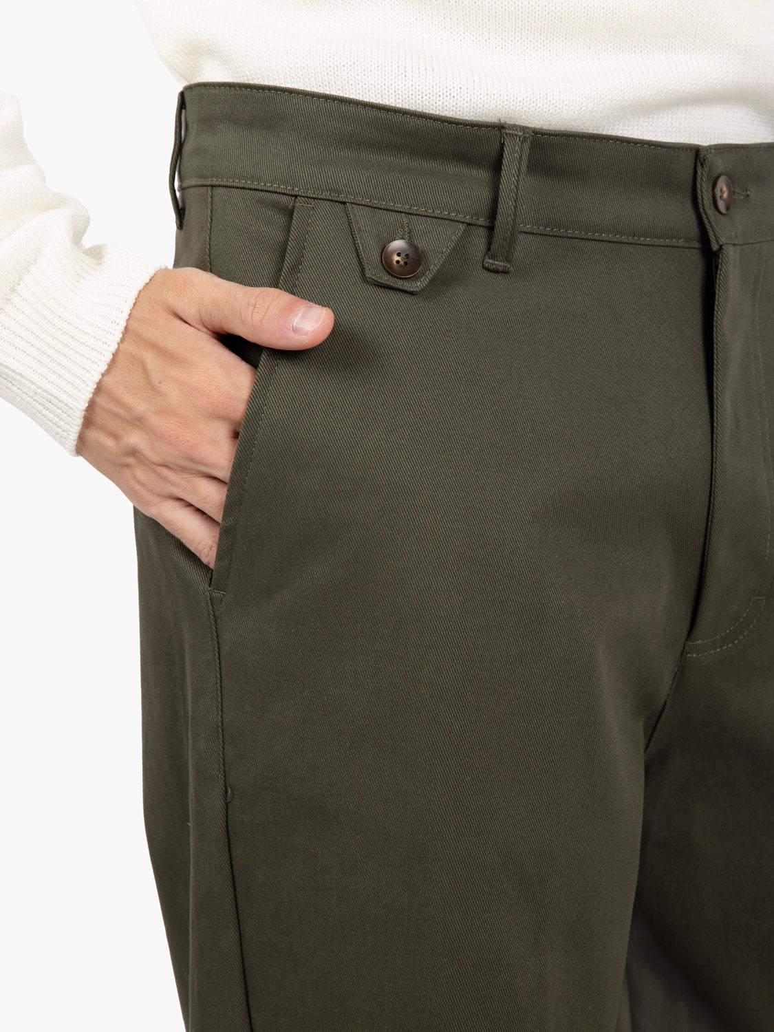 Pantaloni dritto verde