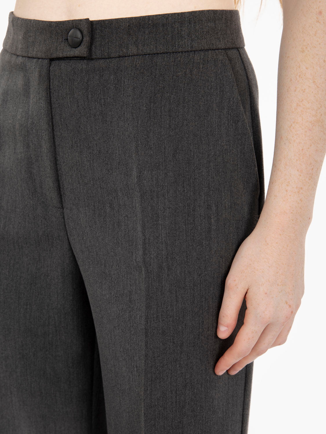 Pantaloni gamba dritta antracite