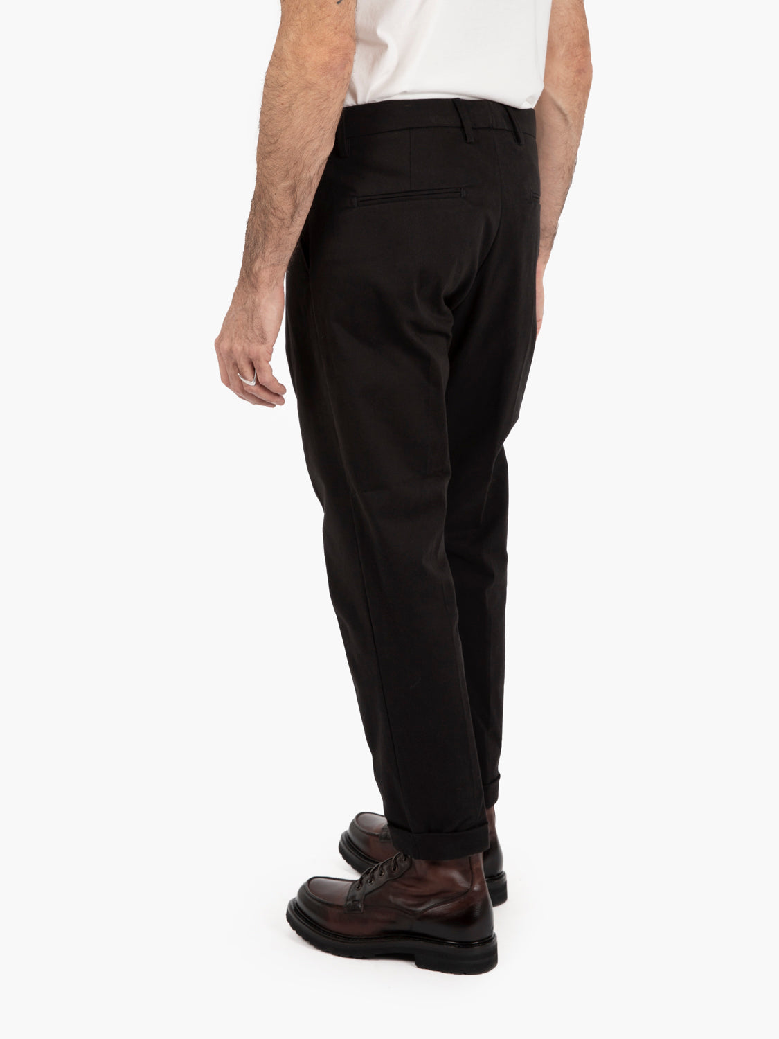 Black cotton trousers