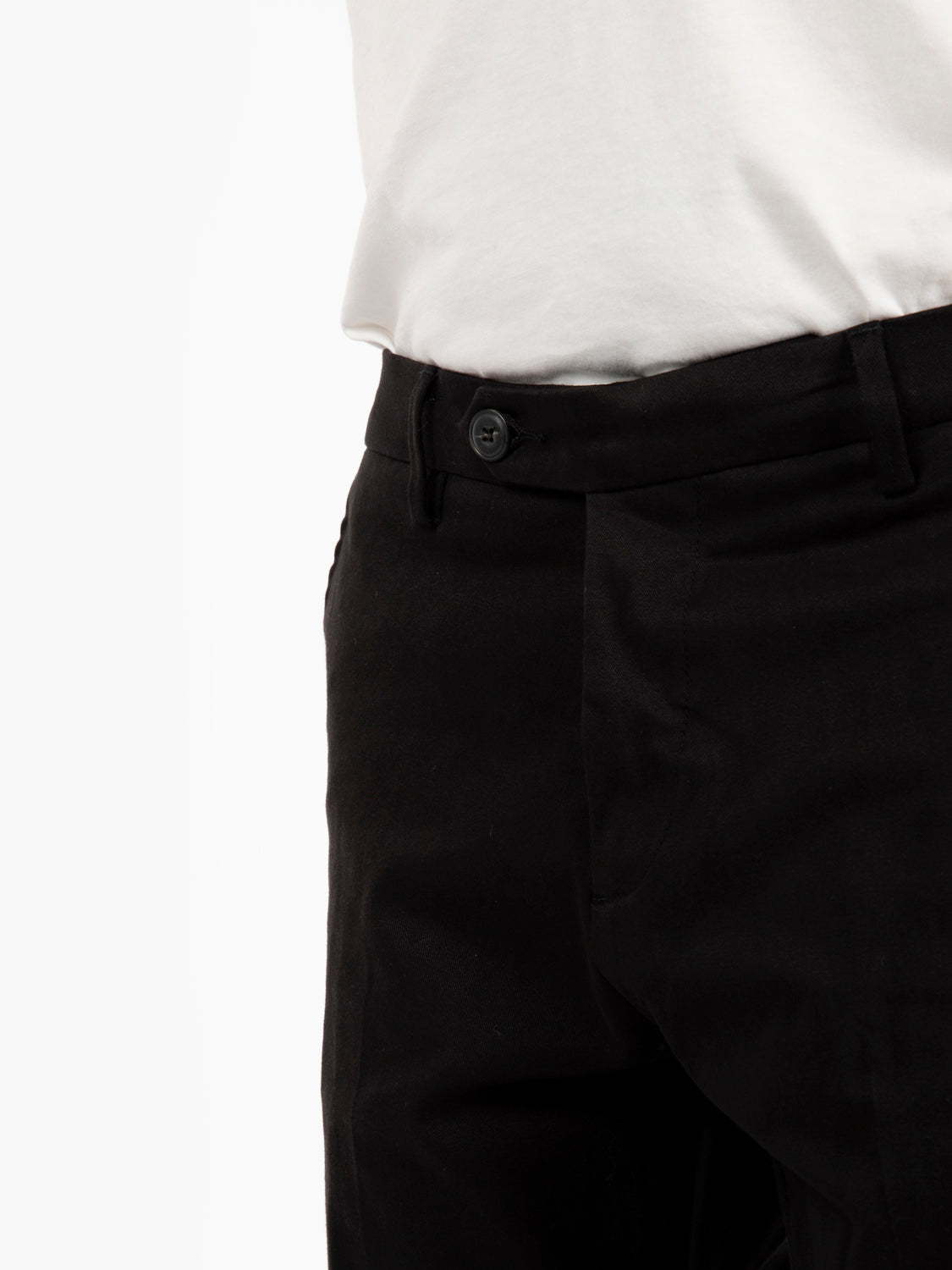 Black cotton trousers