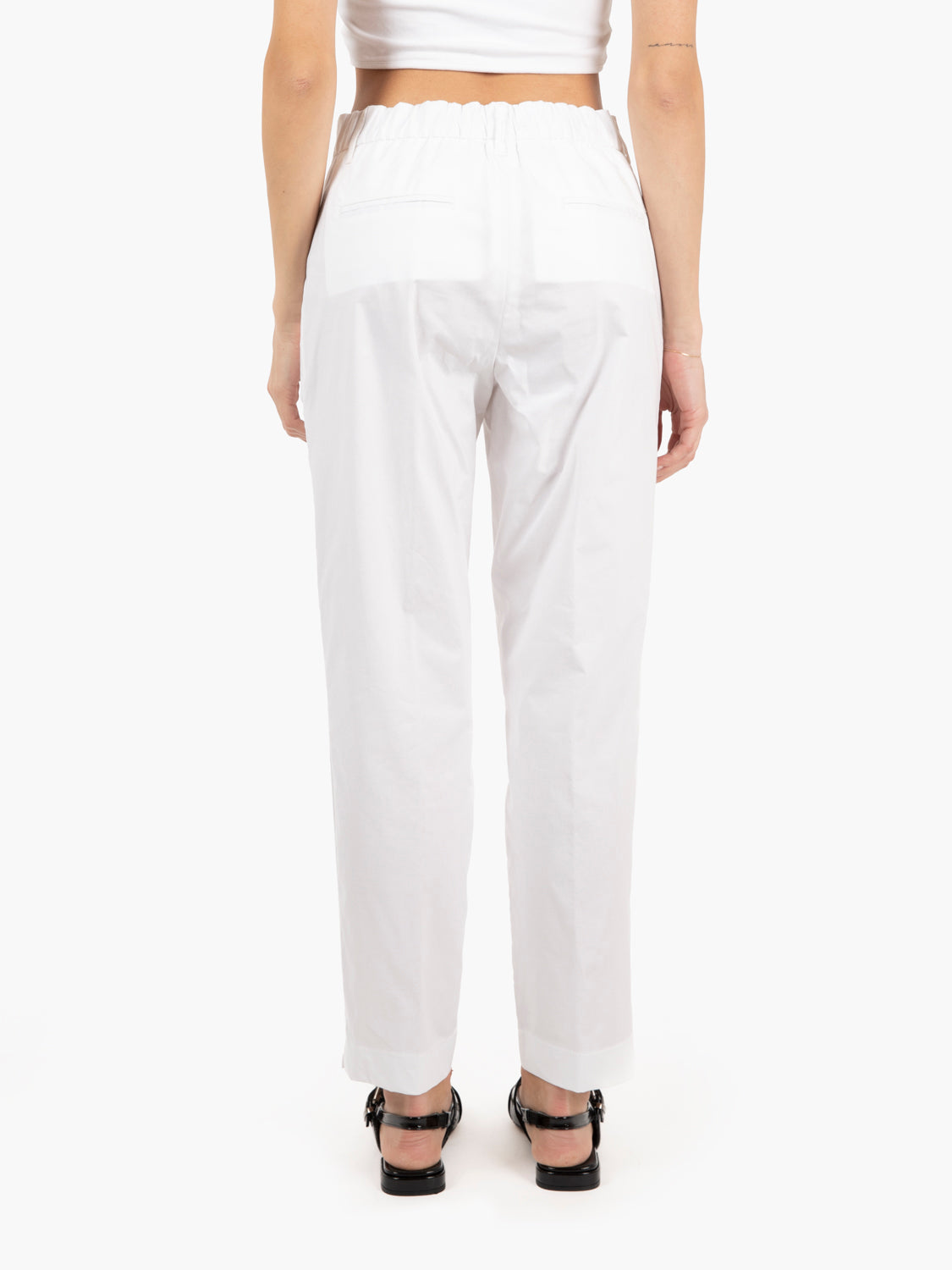 Pantaloni Iris dritti bianchi