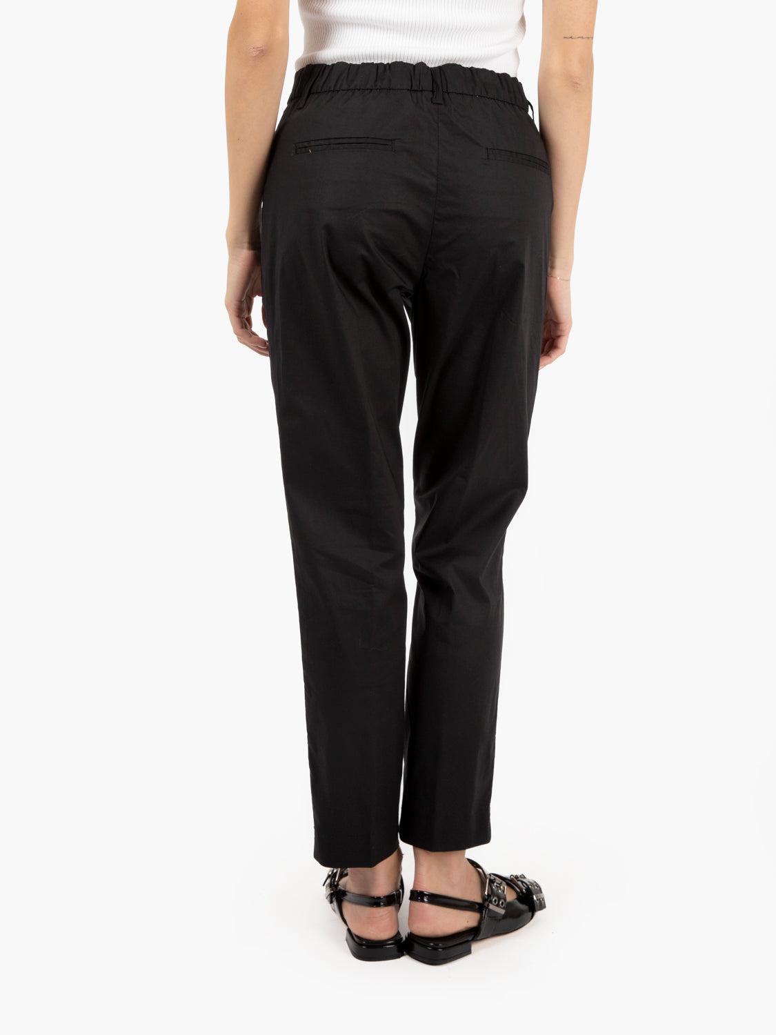 Iris straight black trousers