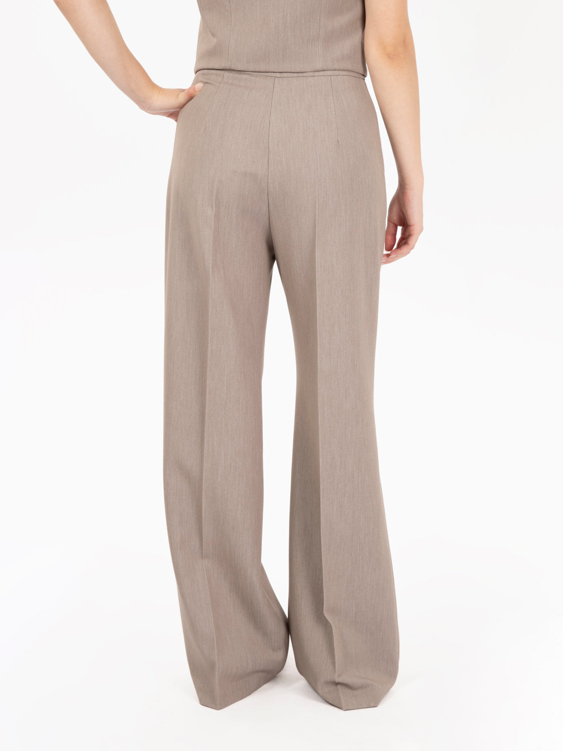 Pantaloni palazzo beige