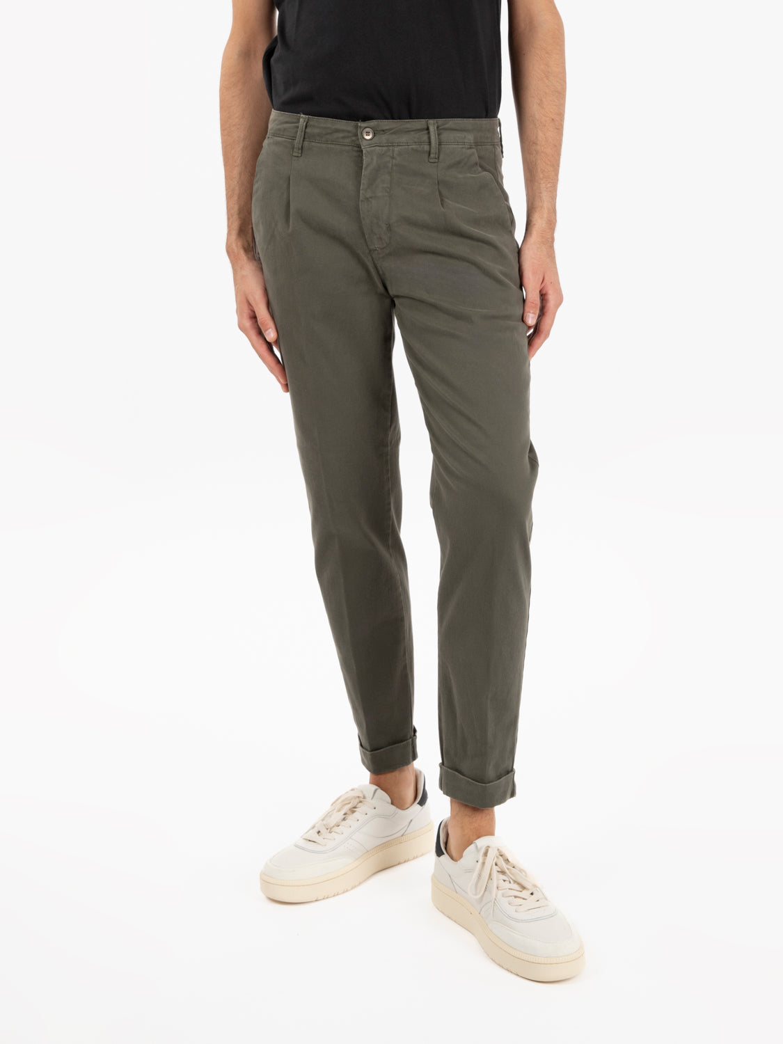 Pantaloni Rio chino in cotone militare