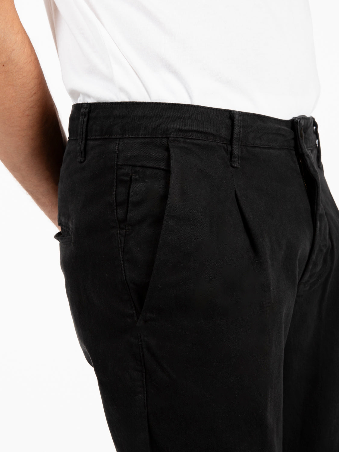 Pantaloni Rio chino in cotone neri