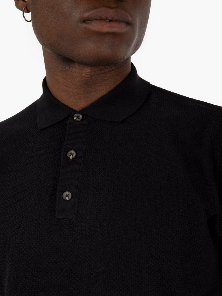 STIMM - Polo a maniche corte waferino black