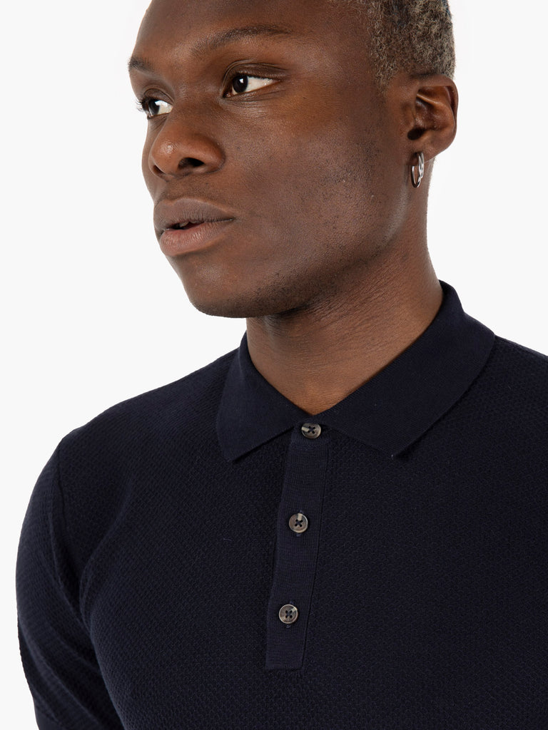 STIMM - Polo a maniche corte waferino navy