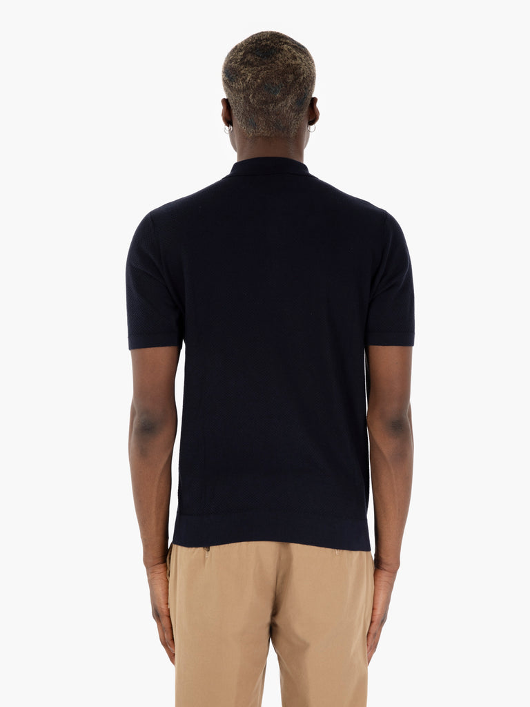 STIMM - Polo a maniche corte waferino navy