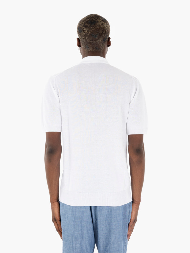 STIMM - Polo in maglia bianco
