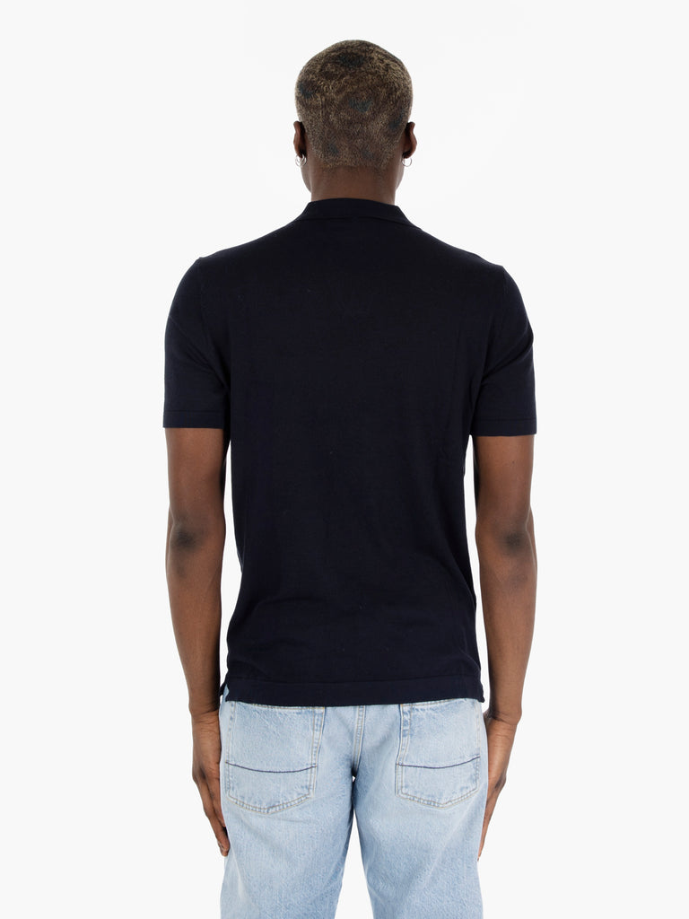 STIMM - Polo in maglia manica corta navy