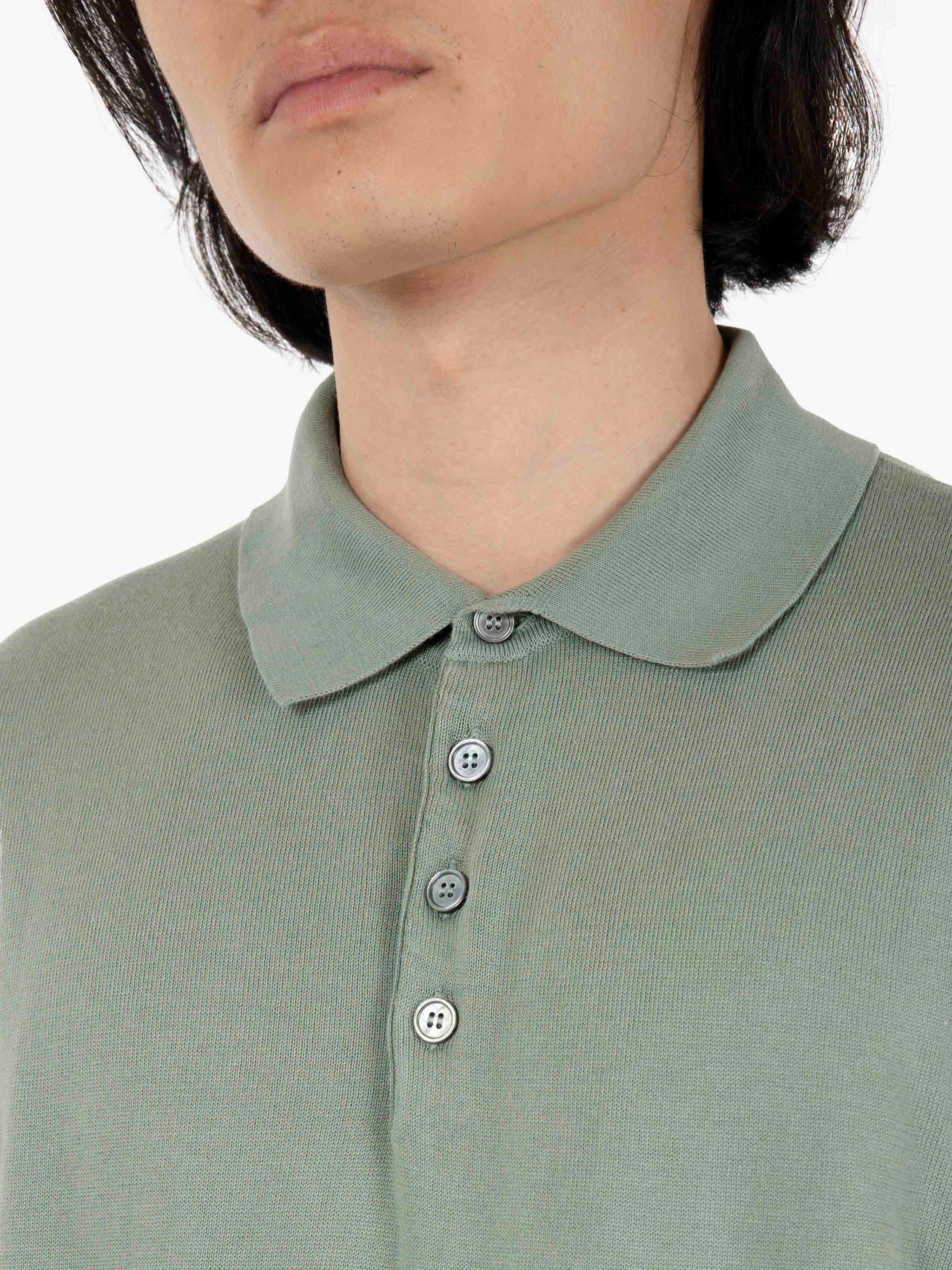 Polo in maglia maniche corte ultrasoft salvia
