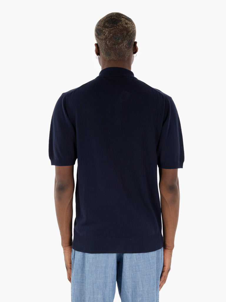 STIMM - Polo in maglia navy