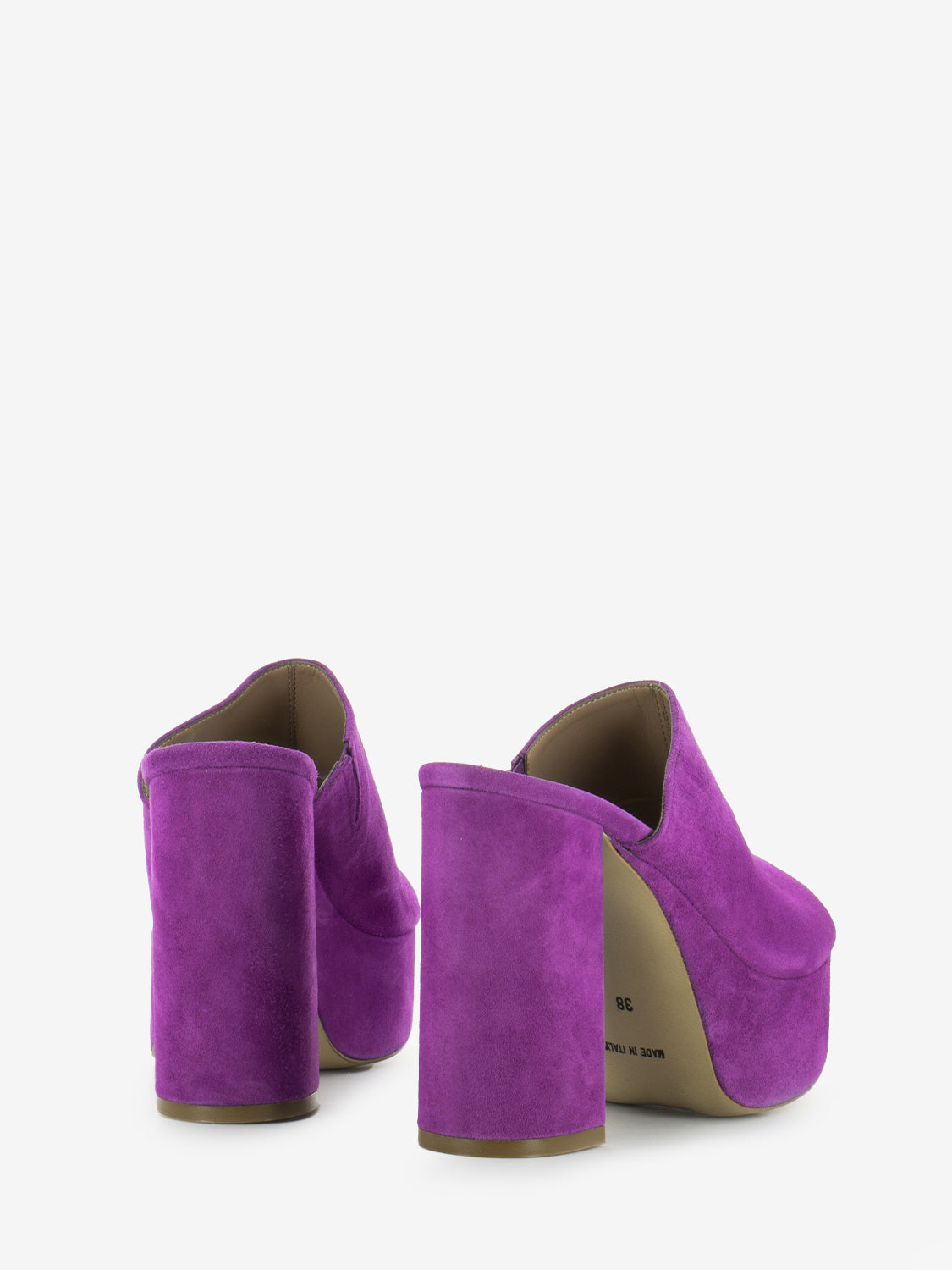 Magenta Suede Sabot