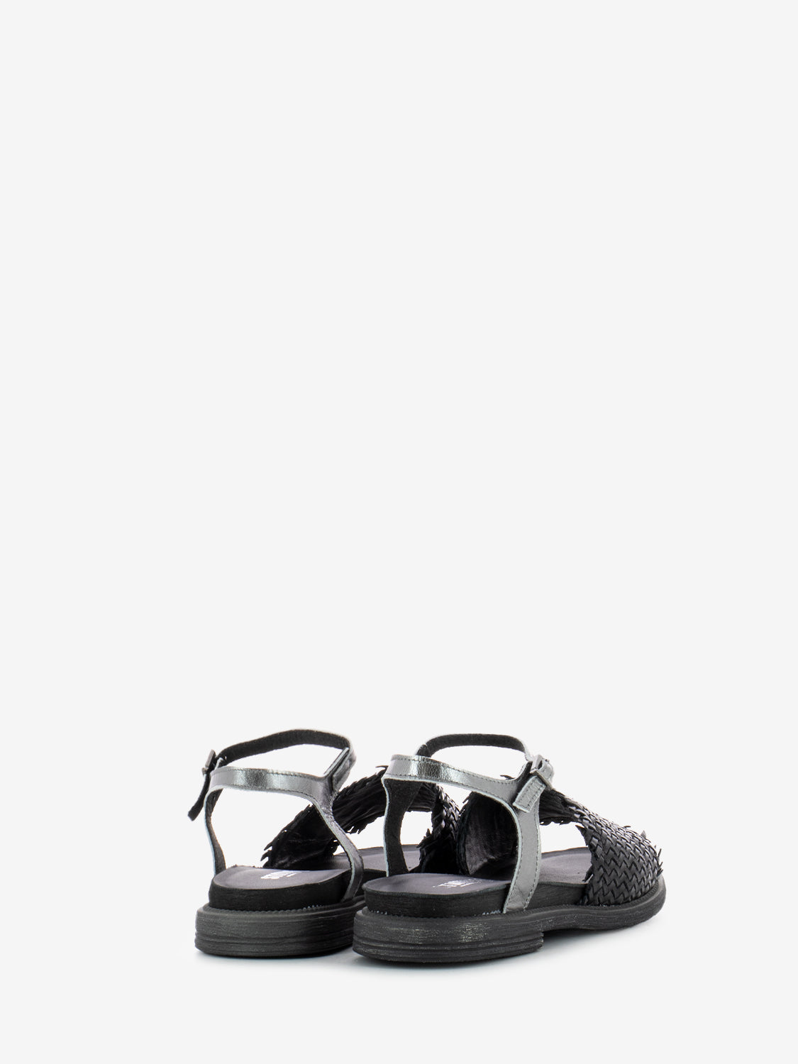 Black Braided Band Sandals