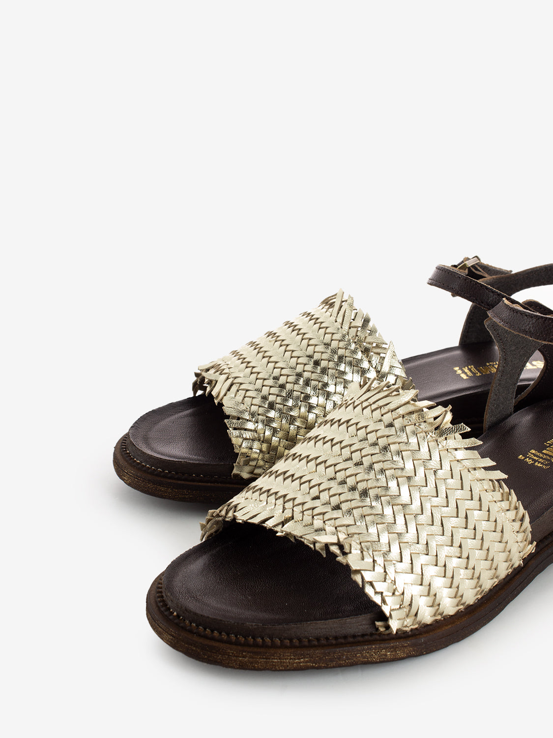 Platinum Braided Band Sandals