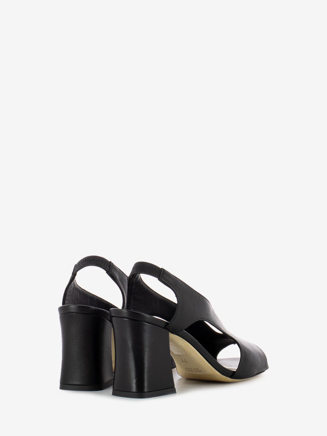 Sandali con tacco softy nero