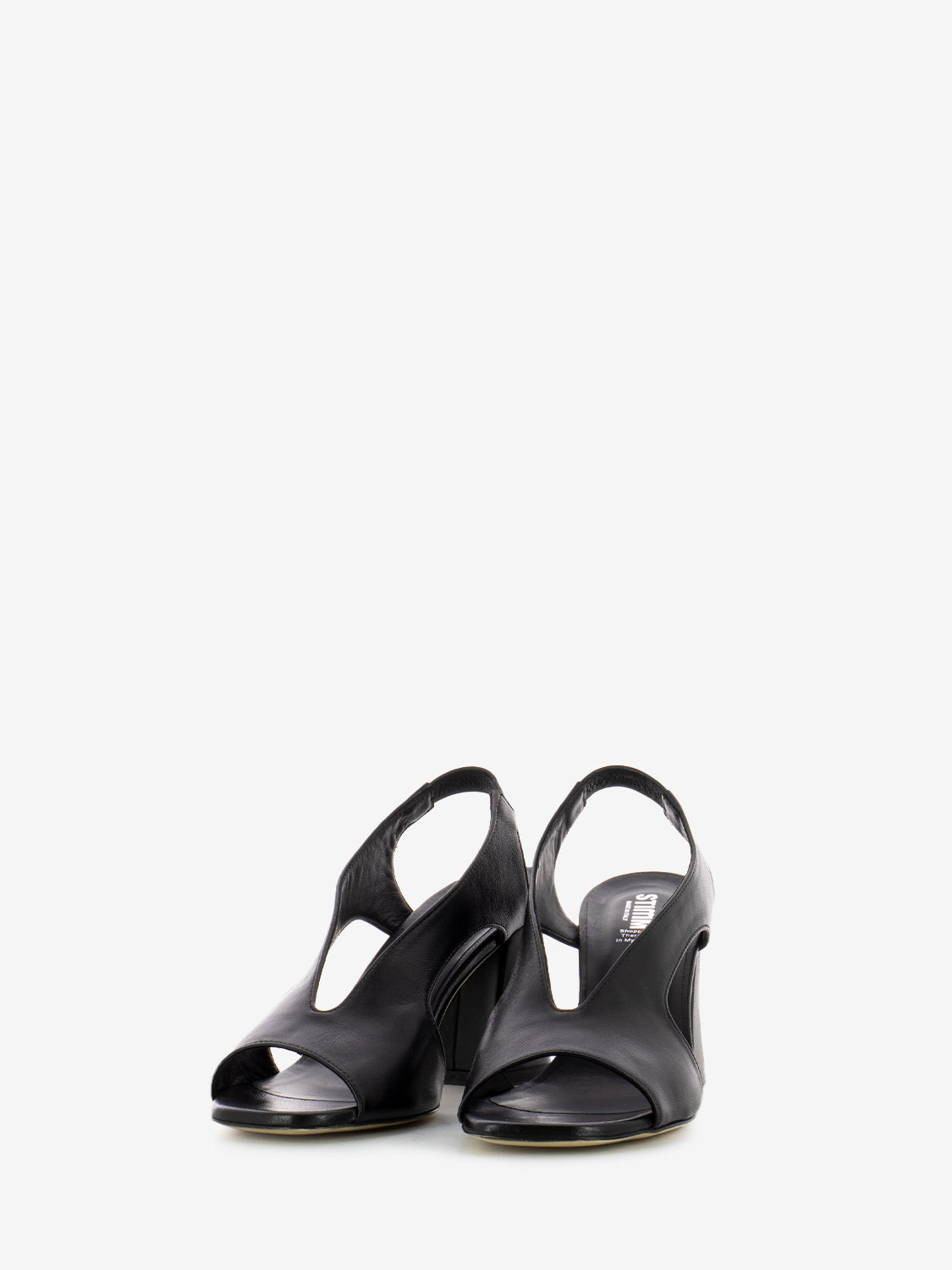 Sandali con tacco softy nero