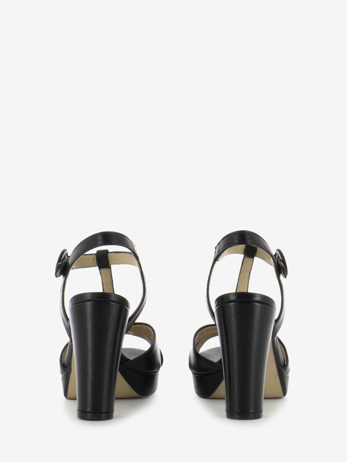 Black Hermes platform sandals