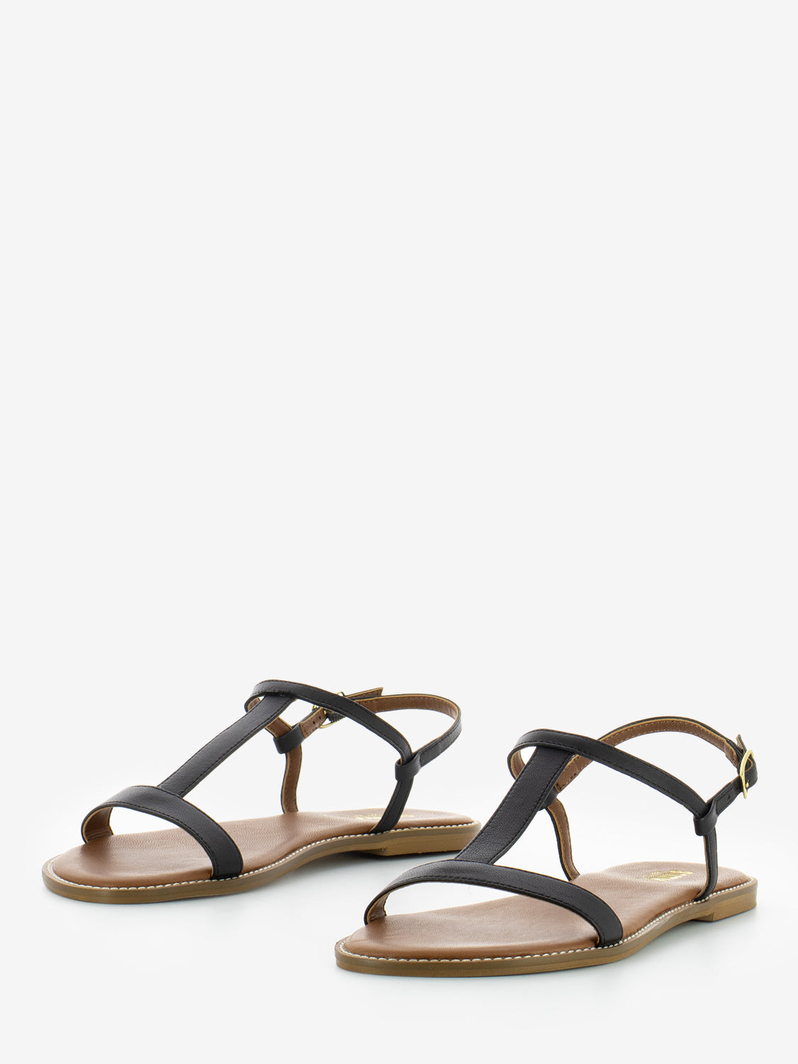 Black H-Leather Sandals