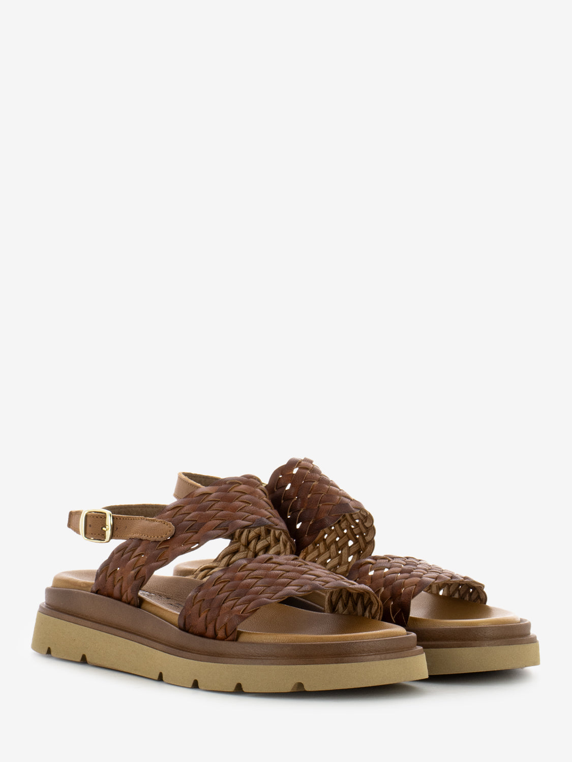 Leather sandals braided leather