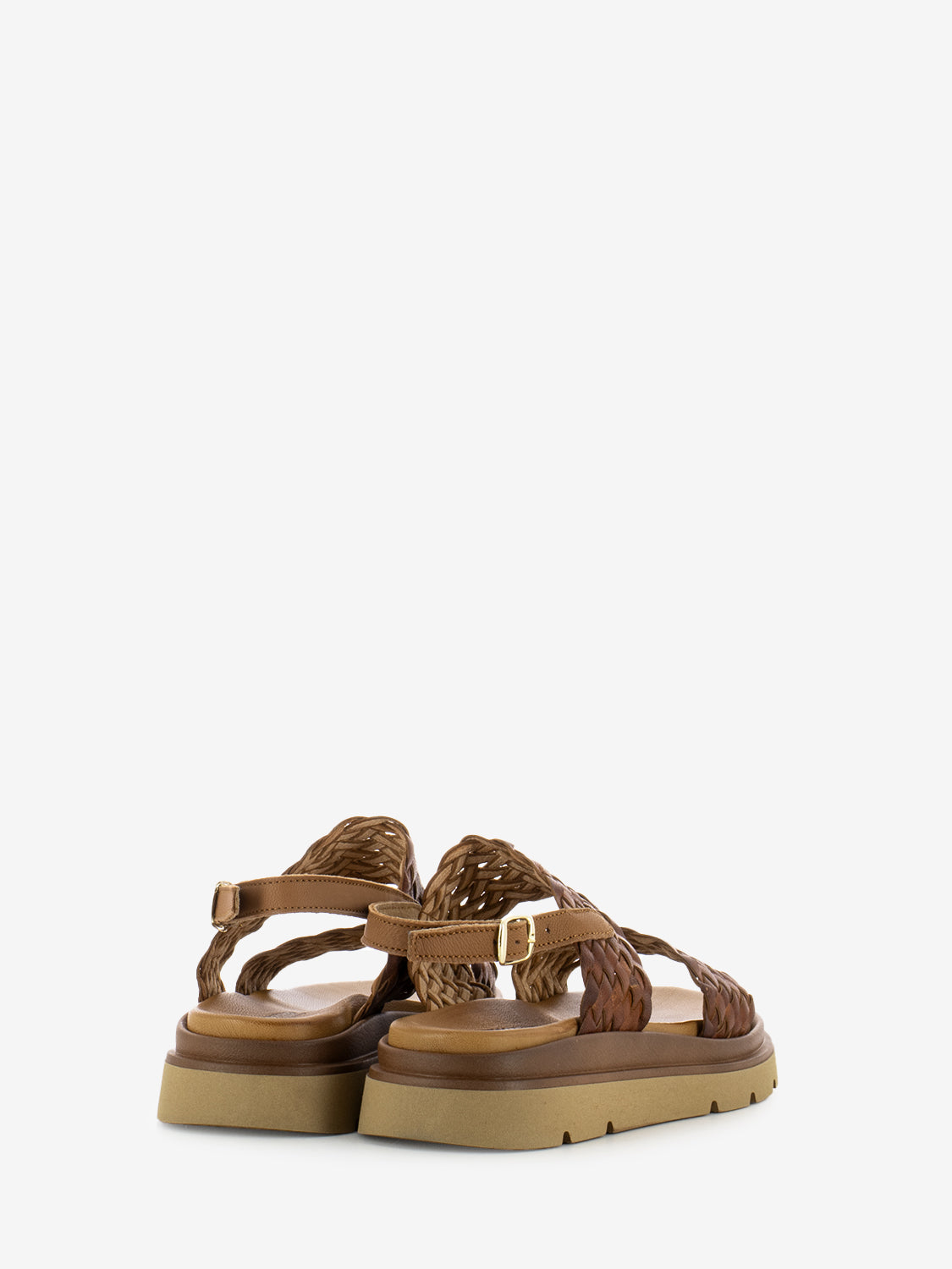 Leather sandals braided leather