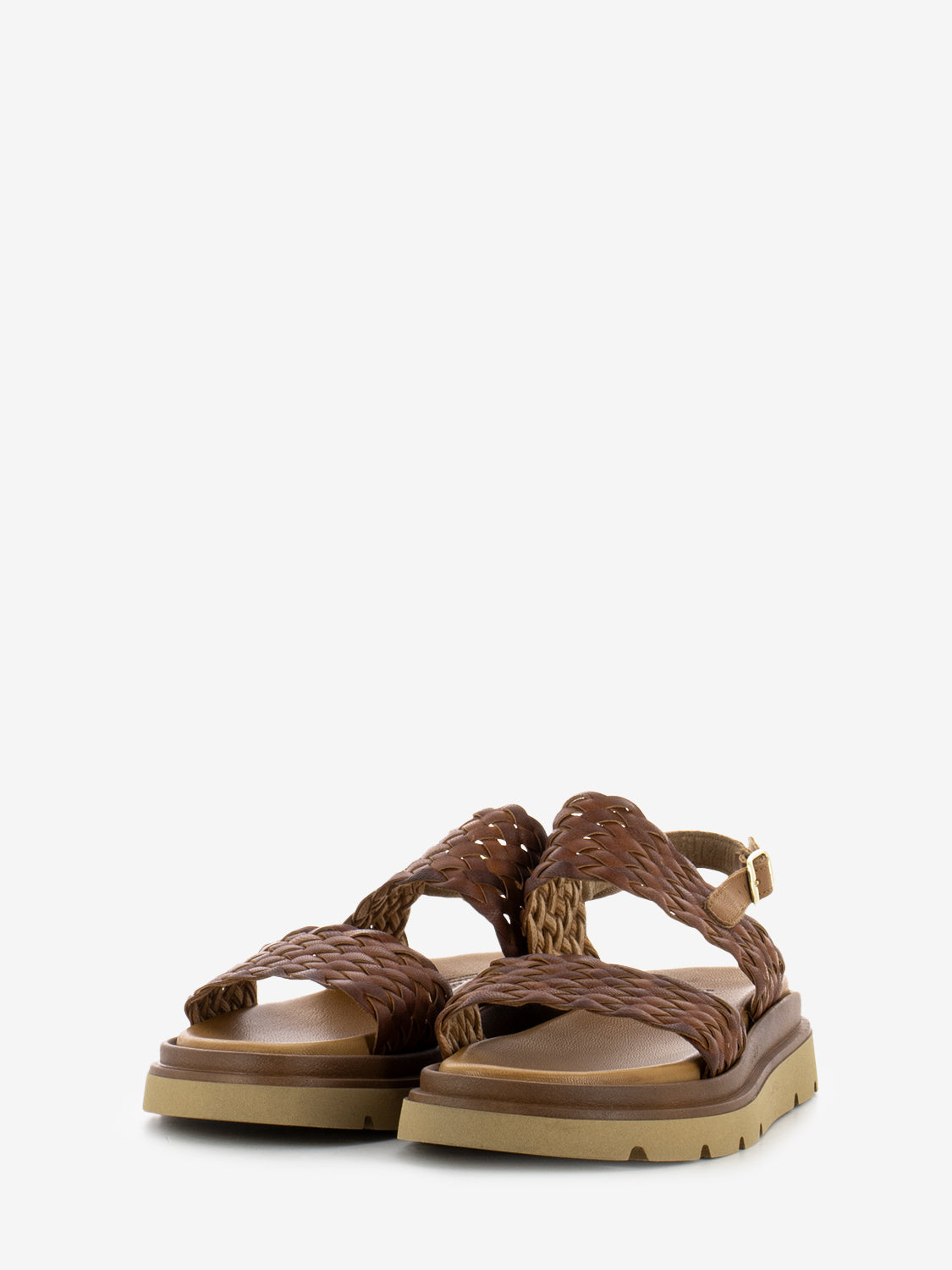 Leather sandals braided leather
