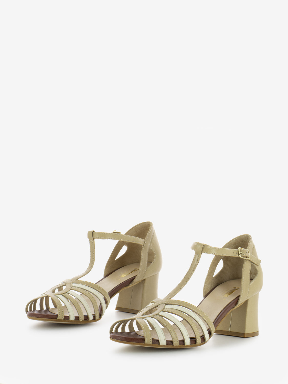 Sandali Kid corda / avorio / brandy