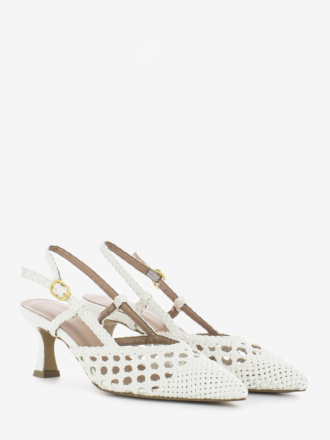 T.55 milk braid sandals